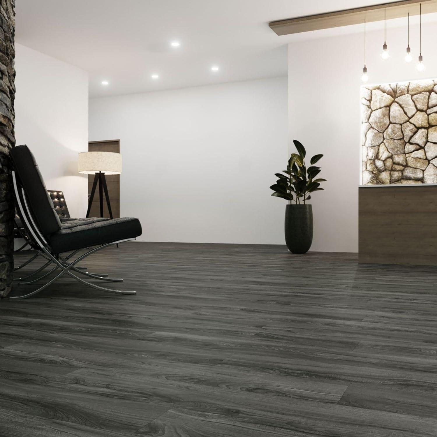 Lucida USA GlueCore Classic 22mil x 7.3" W x 48" L Glue Down Vinyl Tile Flooring