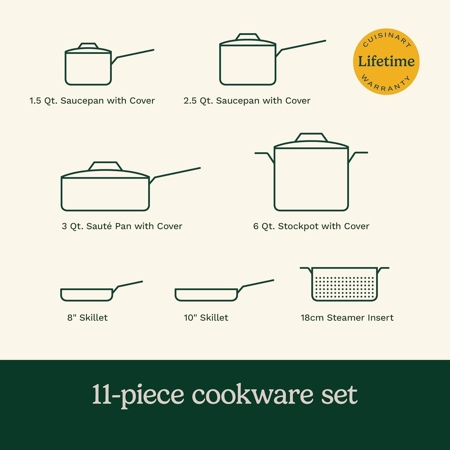 Cuisinart Cuisinart Ceramica XT 11-Piece Non-Stick Cookware Set