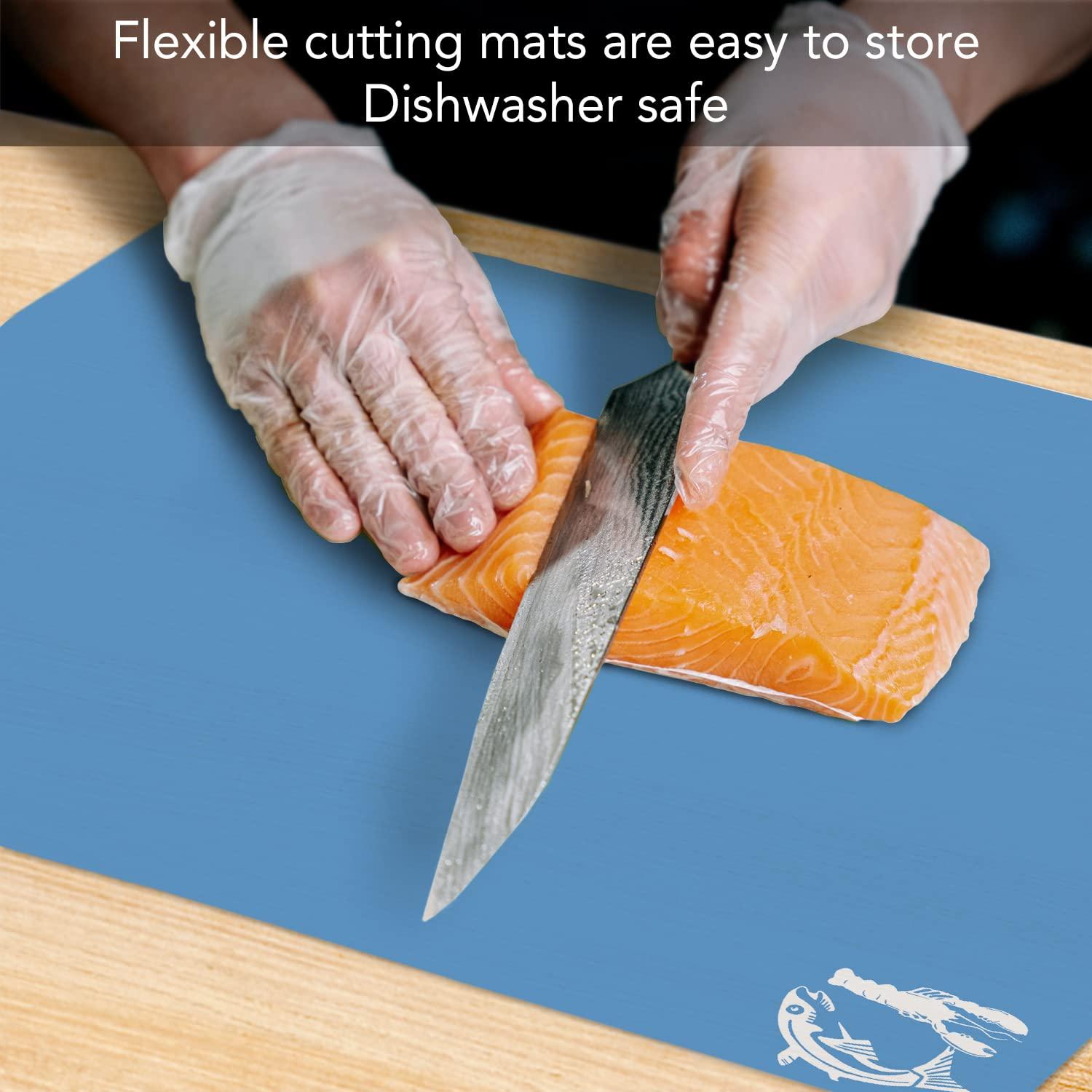 Chop Chop Chop Chop Flexible 4-Piece Plastic Cutting Board Set