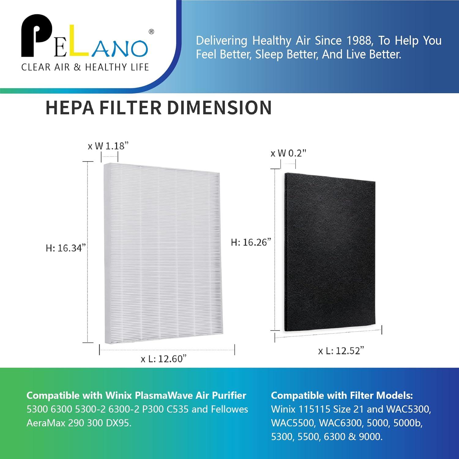 White and Black HEPA Activated Carbon Air Purifier Filters