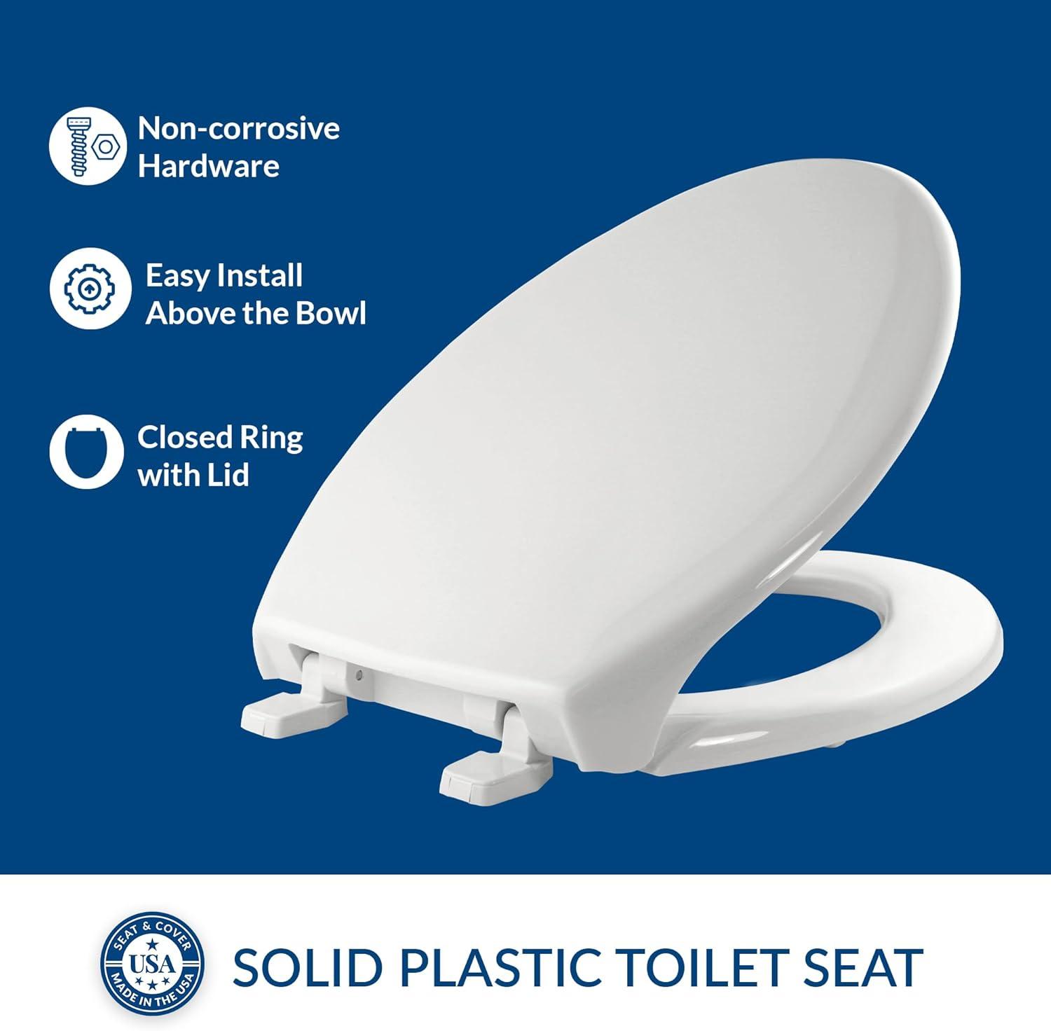 Elongated Toilet Seat and Lid