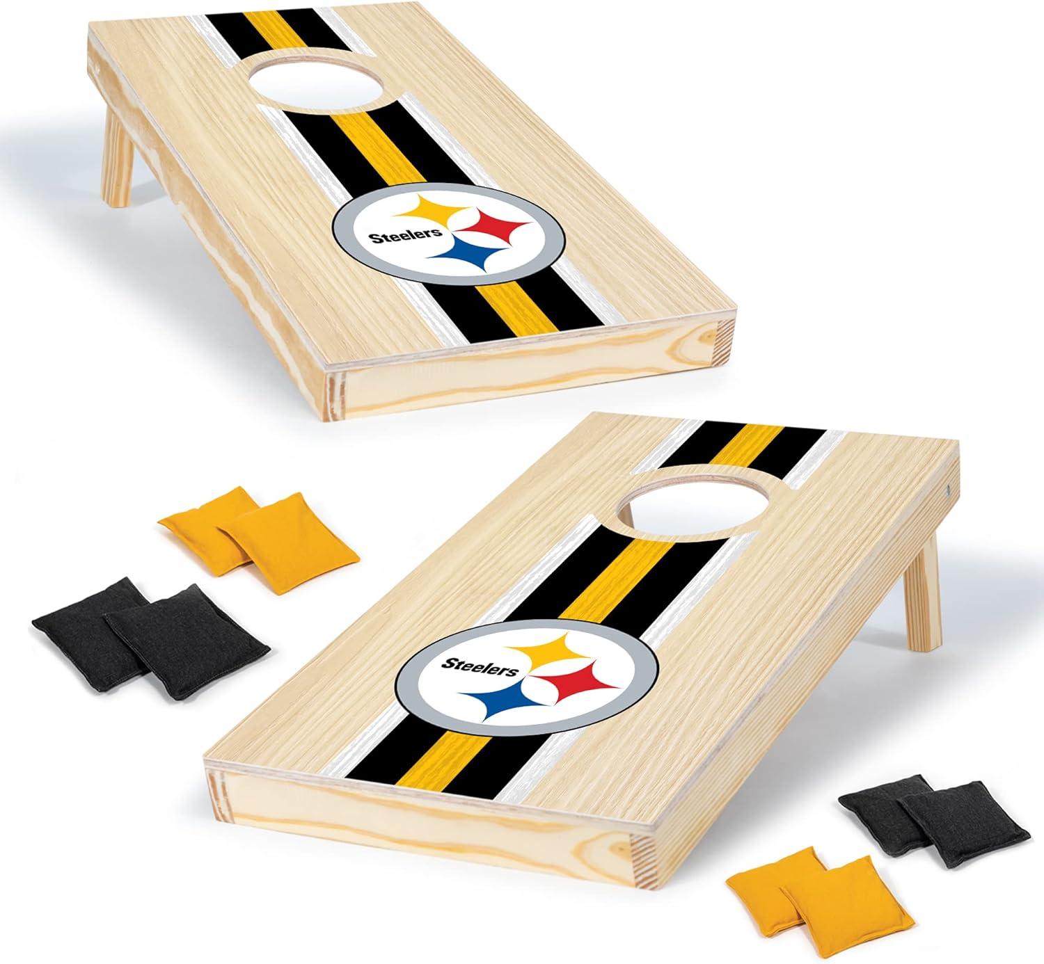 NFL Pittsburgh Steelers 1'x2' Wood Cornhole Set