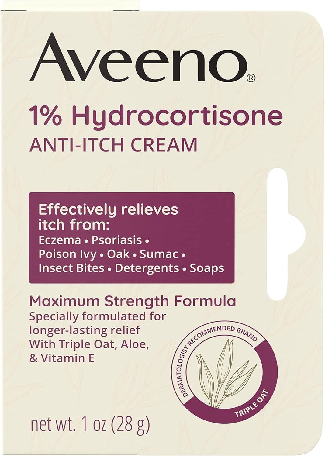 Aveeno Active Naturals Anti-itch Cream - 1oz