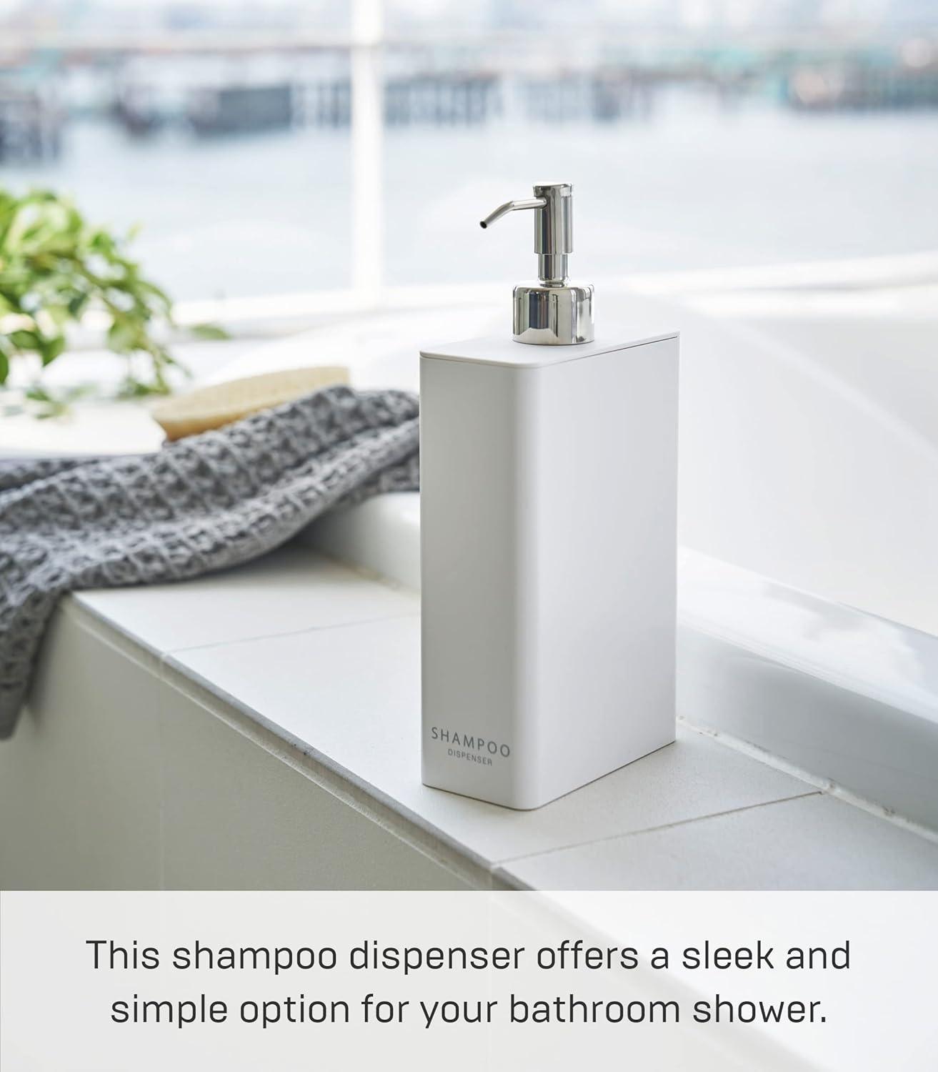 Yamazaki Home Yamazaki Home Dispenser, Contemporary Bottle Pump For Shower, 24 fluid oz., 700 ml