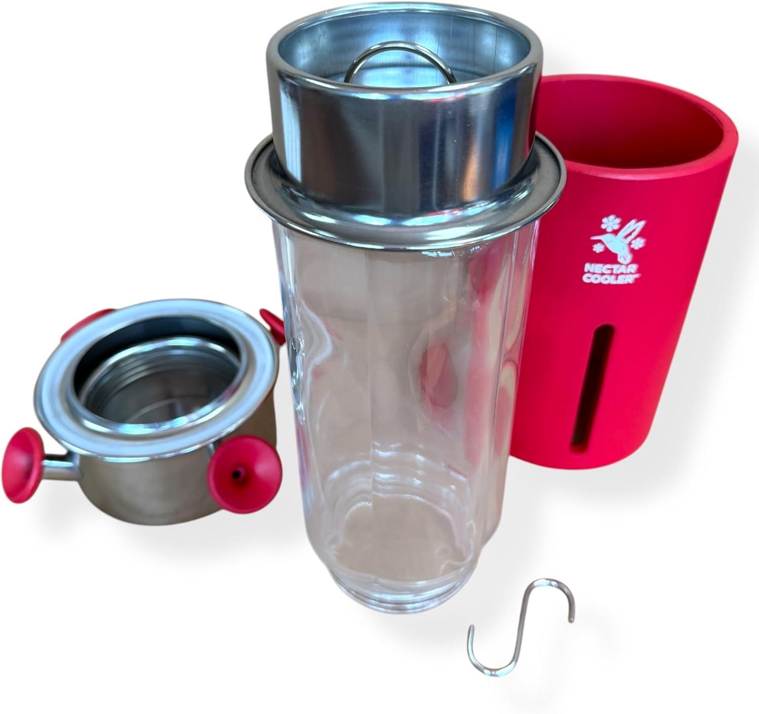 Insulated Hummingbird Feeder Keeps Nectar Cooler & Fresh Longer