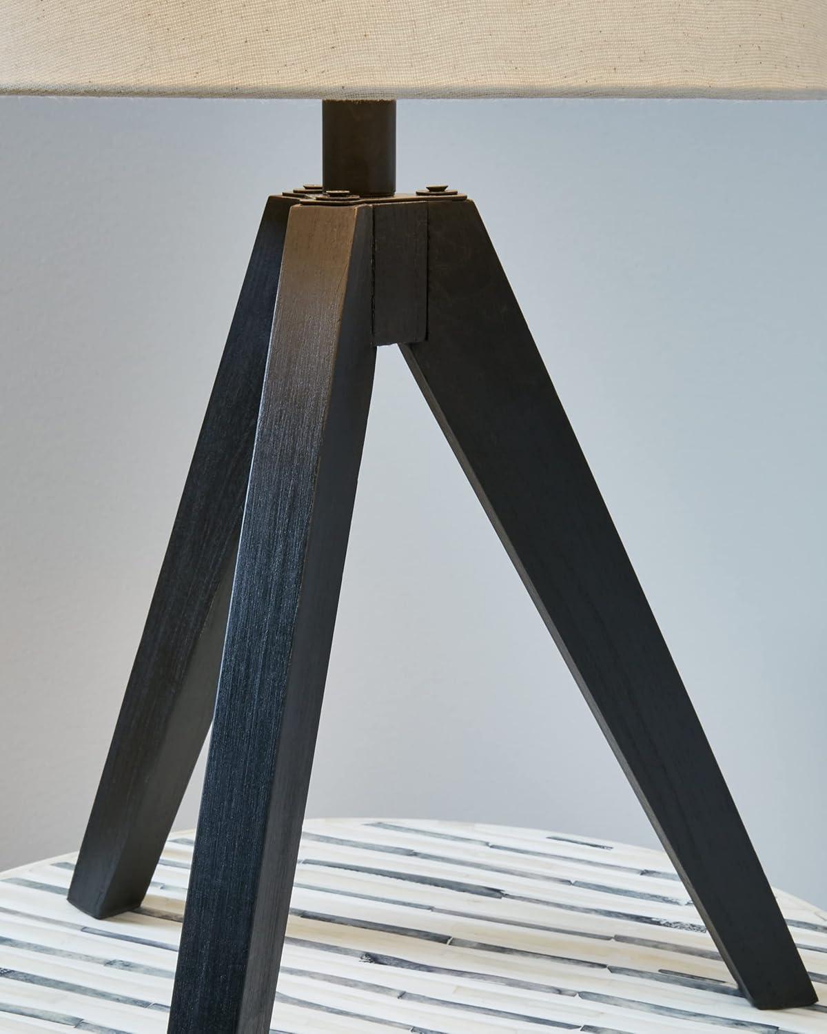 George Oliver Hacı Solid Wood Tripod Lamp (Set of 2)