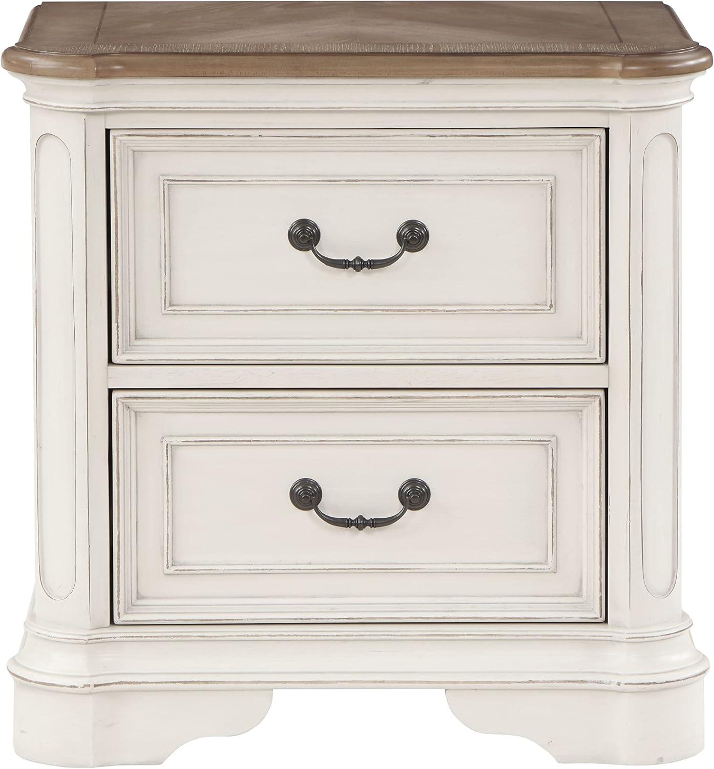 28&#34; Florian Nightstand Antique White Finish - Acme Furniture