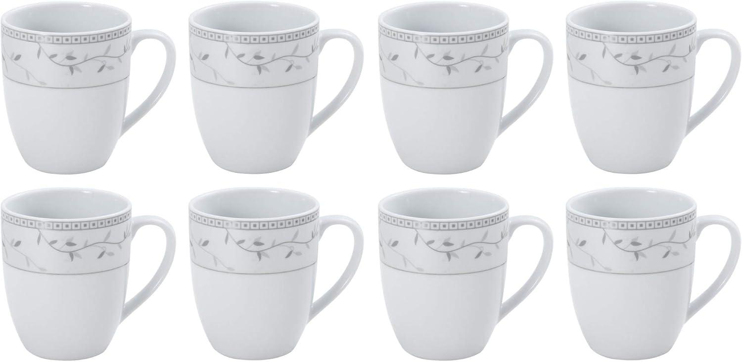 Fitz and Floyd Fitz and Floyd Platinum Vine 32-Piece Porcelain Dinnerware Set, Service for 8