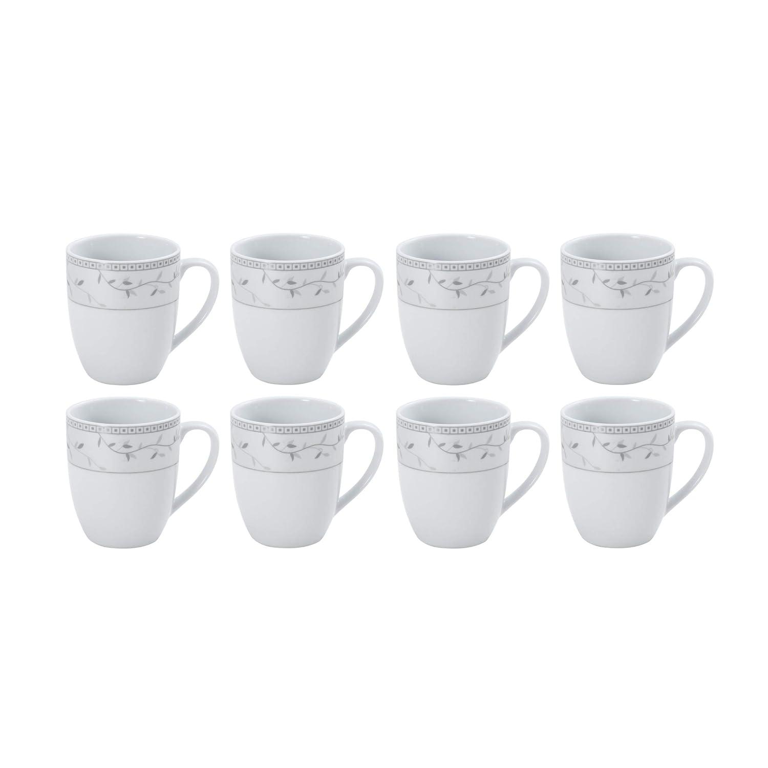 Fitz and Floyd Fitz and Floyd Platinum Vine 32-Piece Porcelain Dinnerware Set, Service for 8