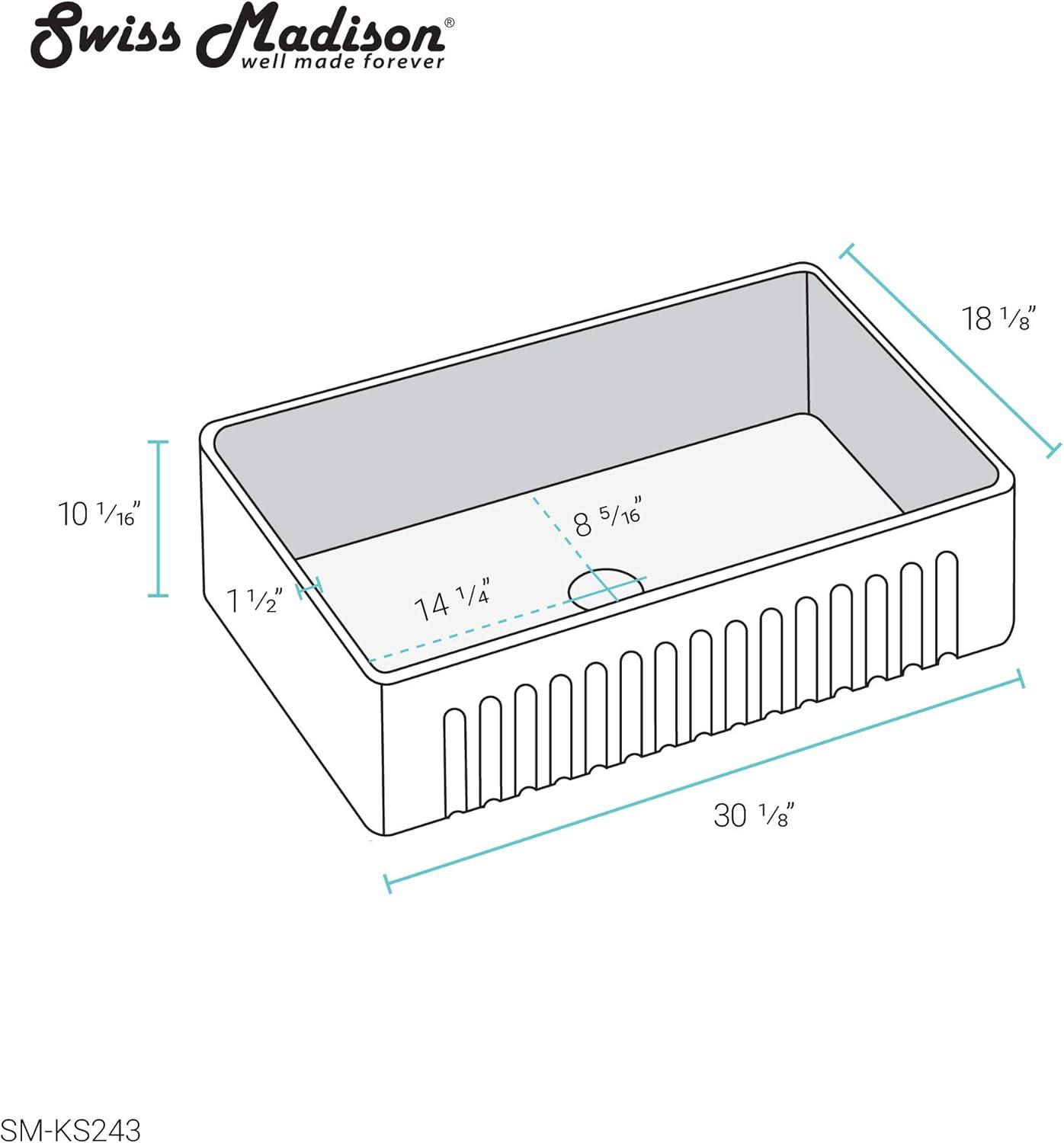 Swiss Madison 25 x 13 Stainless Steel Kitchen Sink Grid