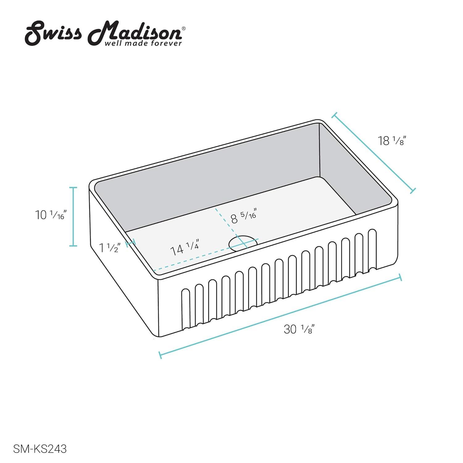 Swiss Madison 25 x 13 Stainless Steel Kitchen Sink Grid