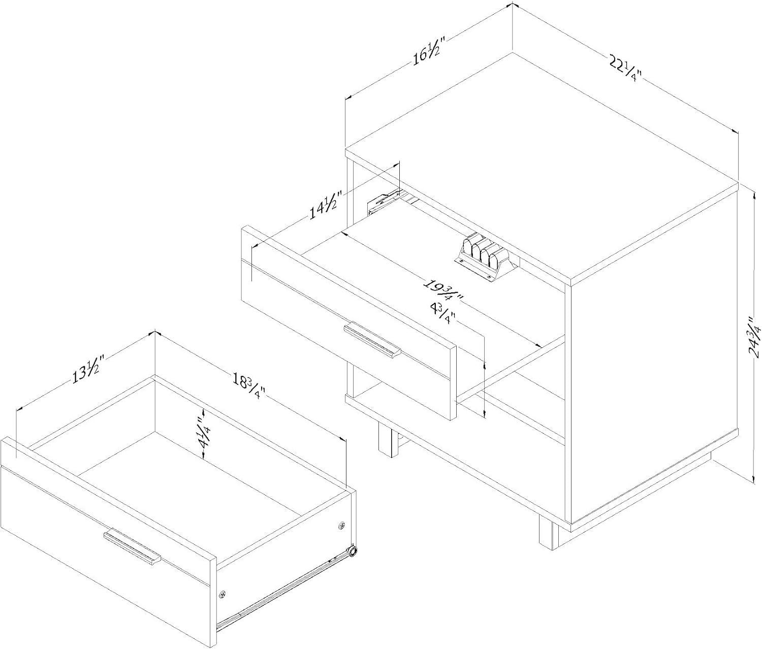 Fynn 1 Drawer Nightstand