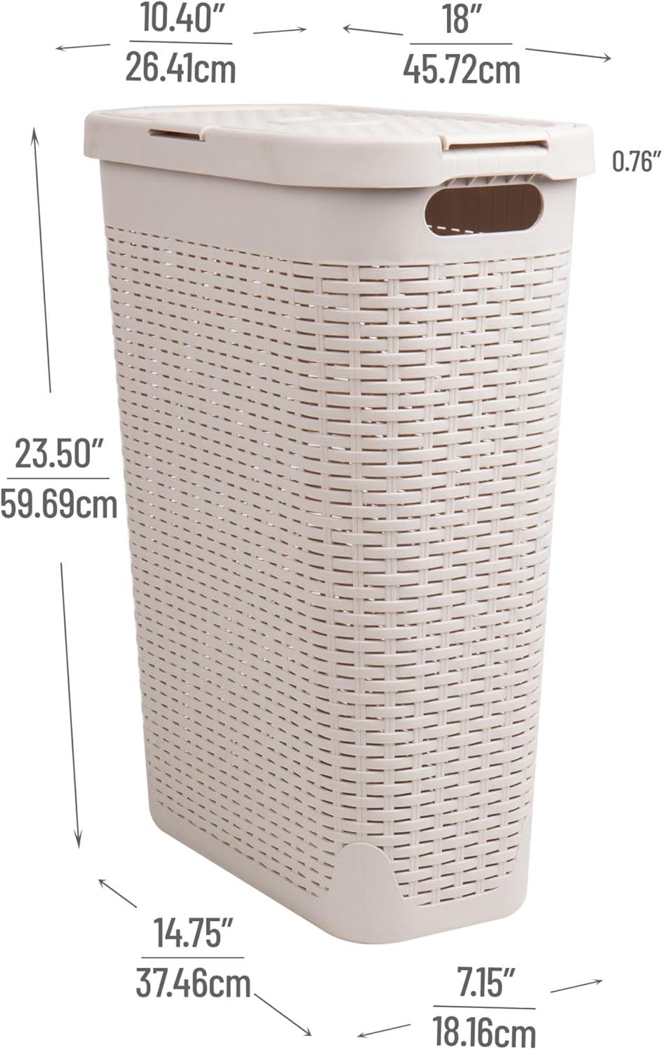 Mind Reader 40 Liter Slim Laundry Basket