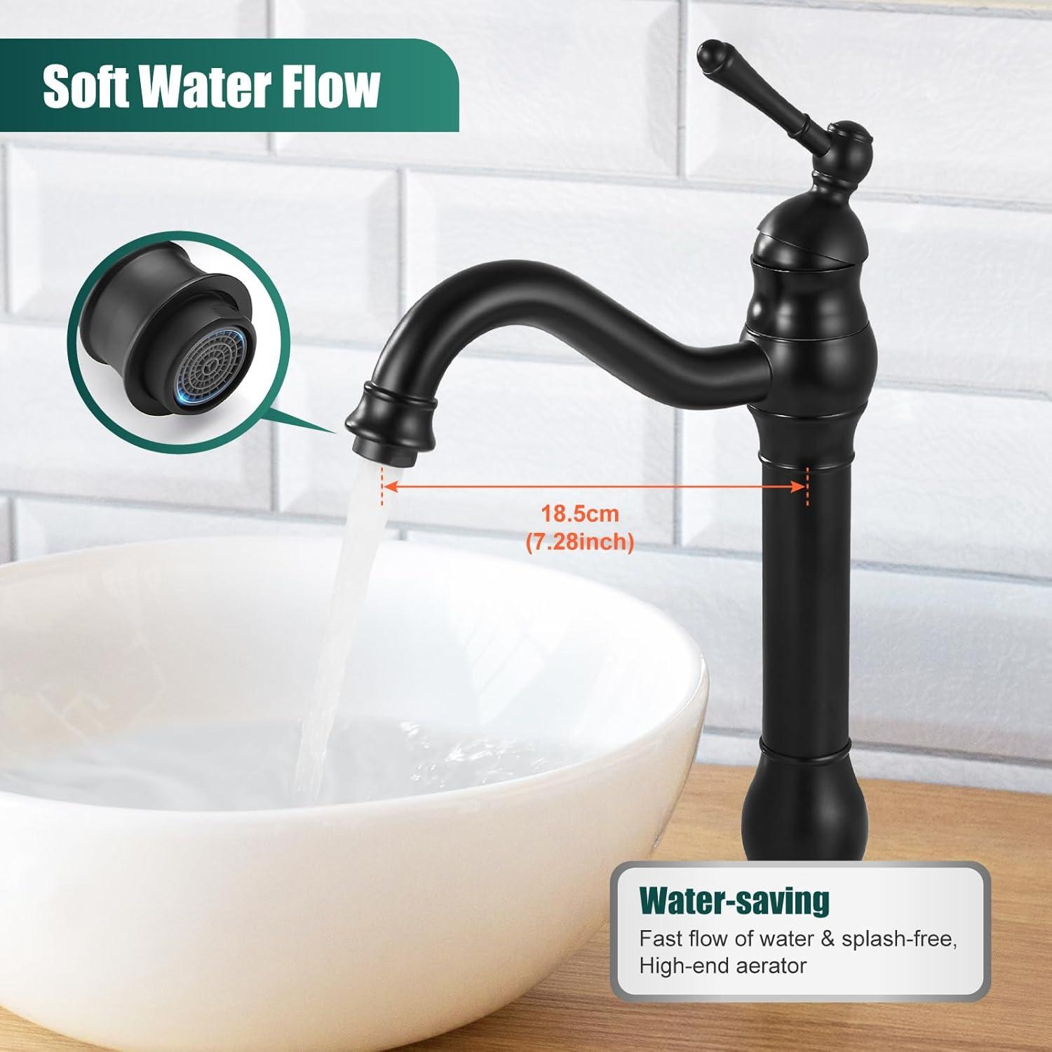 Vessel Sink Faucet Single-handle Bathroom Faucet with Drain Assembly