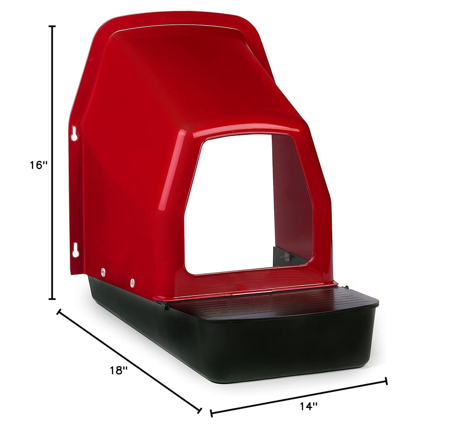 Red and Black Plastic Deluxe Nesting Box