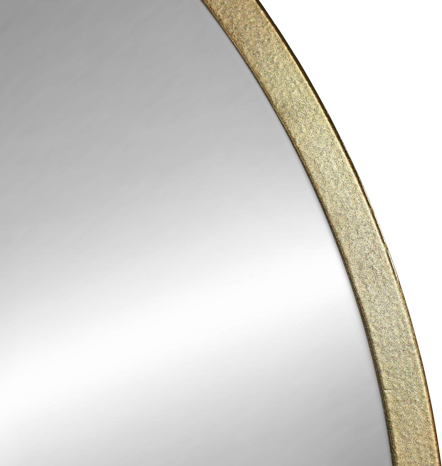 Stratton Home Decor Ava Round Gold Mirror