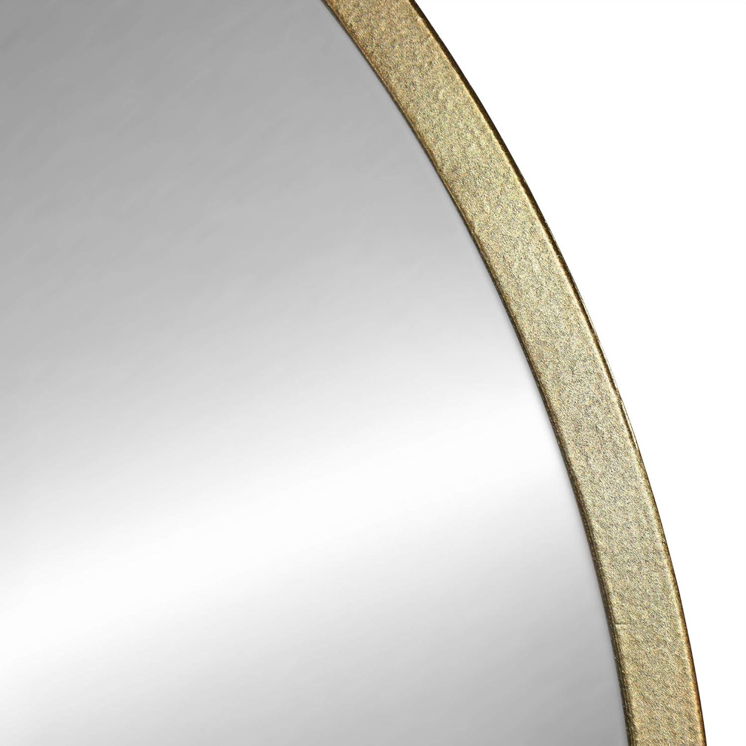 Stratton Home Decor Ava Round Gold Mirror