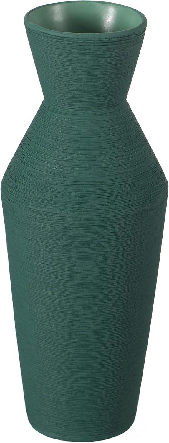 Elegant Green Ceramic 11" Decorative Table Vase