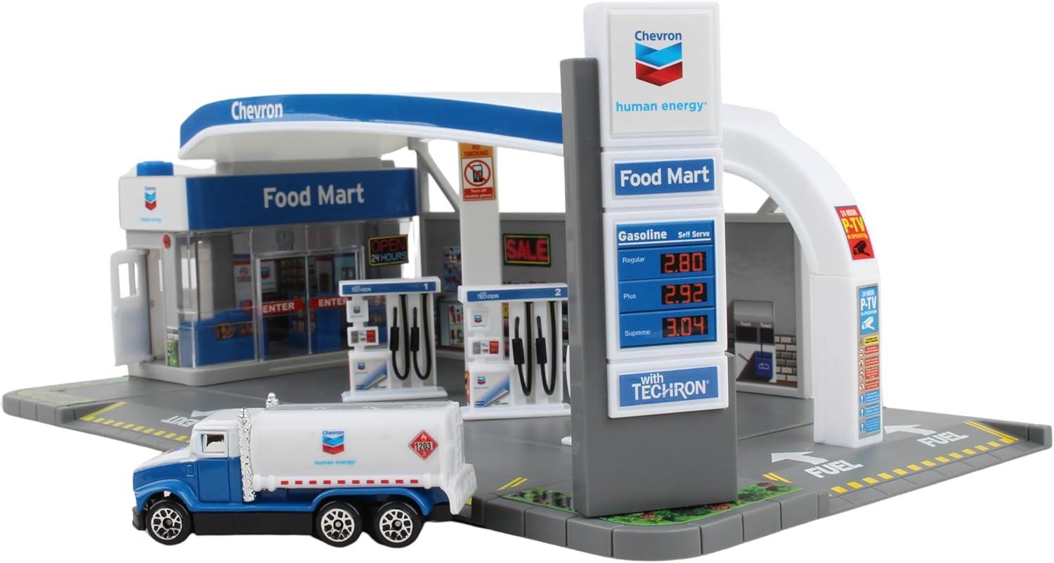 Daron Chevron Gas Station Playset