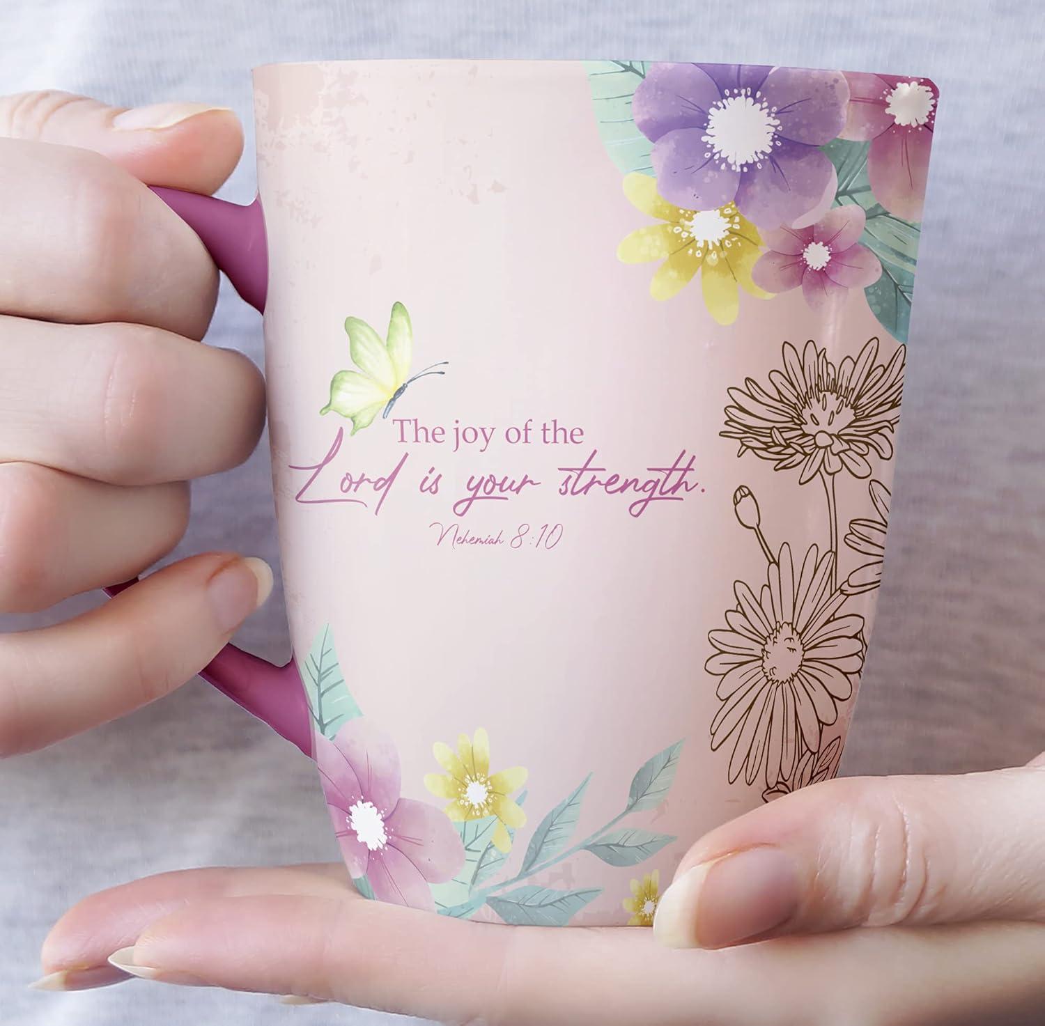 BTaT- Christian Coffee Cups, Set of 6, 12oz, Bible Verse Mugs, Inspirational Set for Women, Scripture Coffee Cups, Christian Gifts