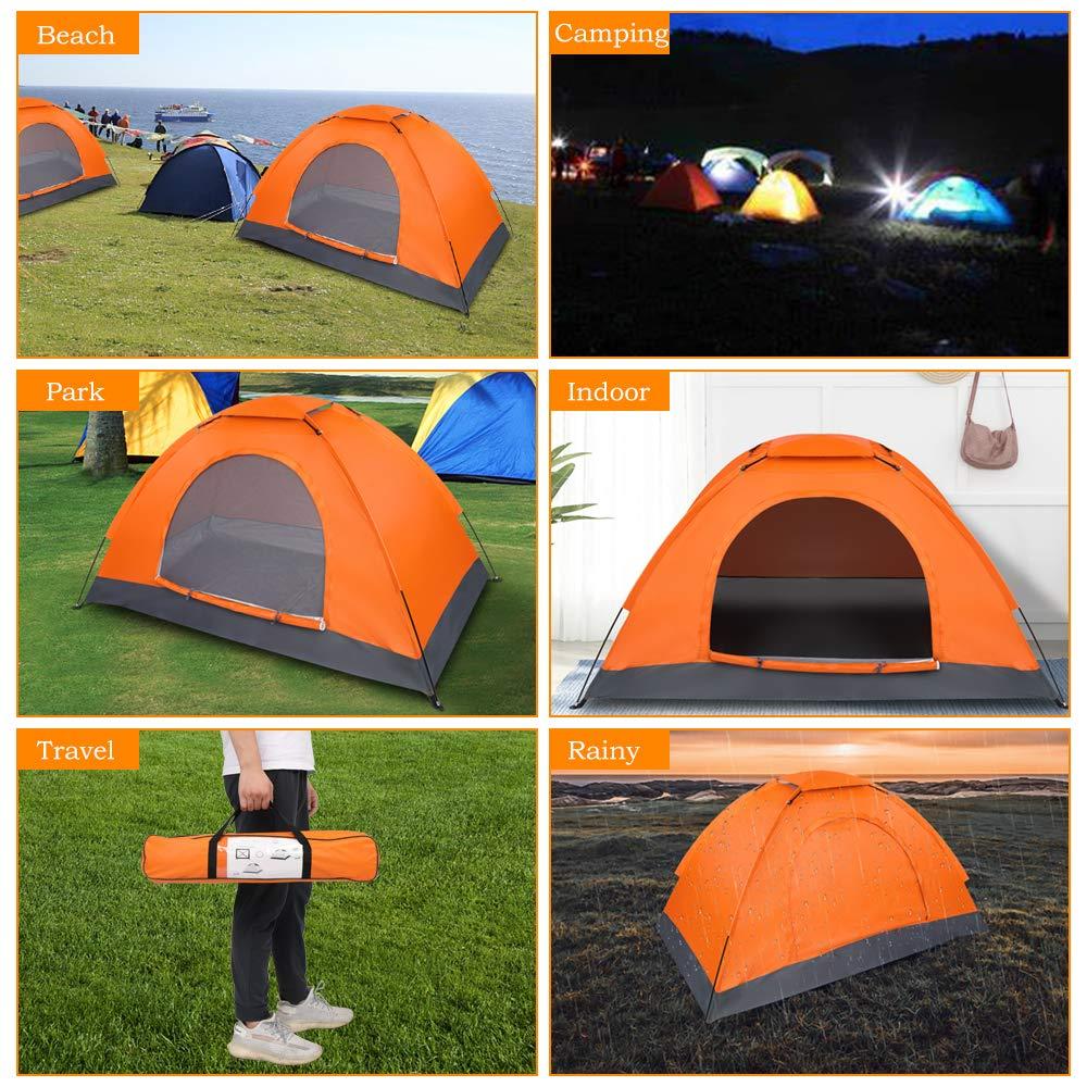 Single Person Pop Up Tent, Waterproof Dome Tent for Camping Outdoor Hiking