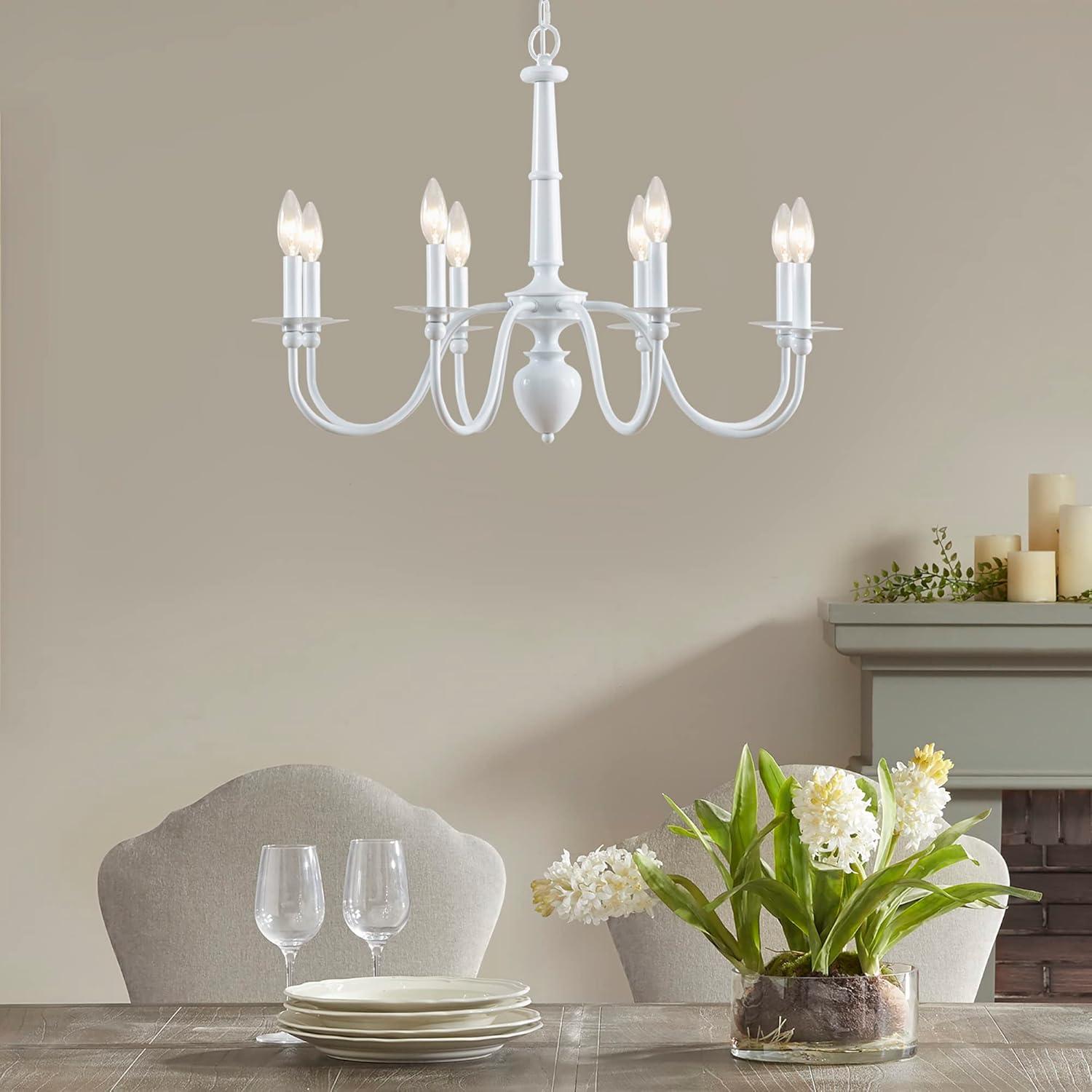 Martha Stewart Amelia 8-Light Traditional Metal Chandelier