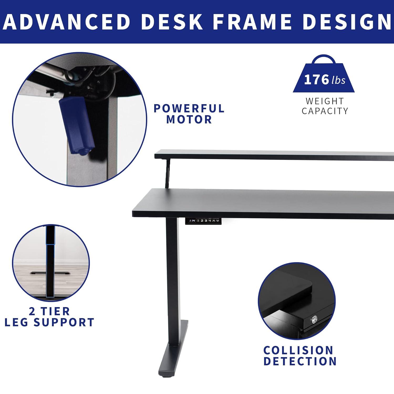 Vivo Adjustable Metal Base Standing Desk