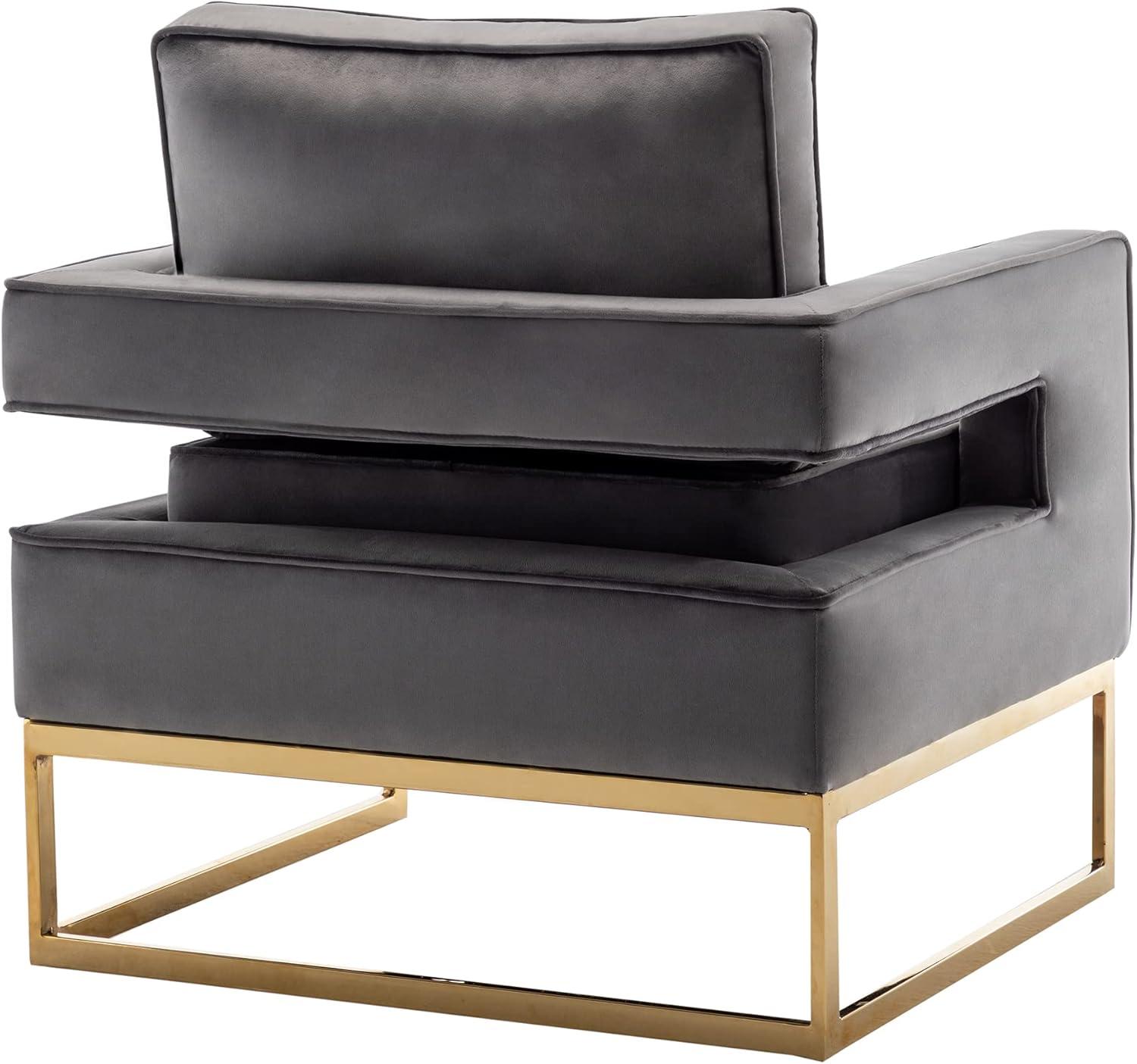 35 x 28.75 x 32.25 in. Take A Seat Carrie Accent Chair with Gold Frame