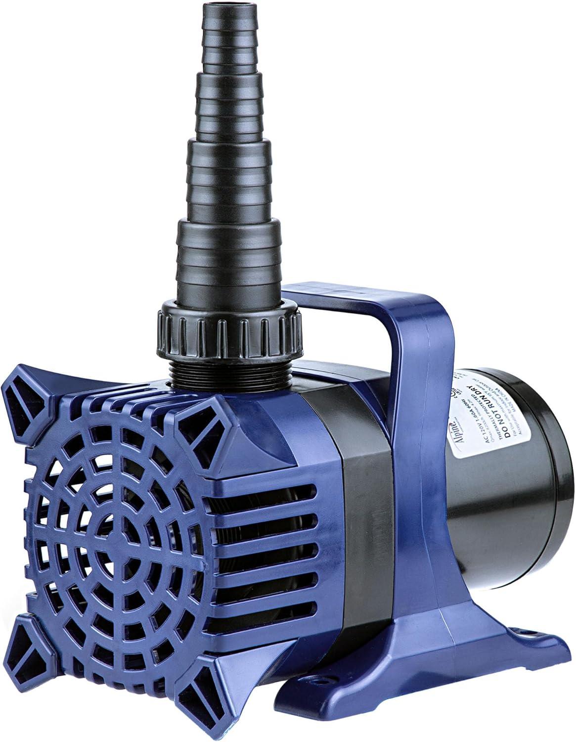 Blue Submersible Water Pump with 33 FT Cord for Ponds