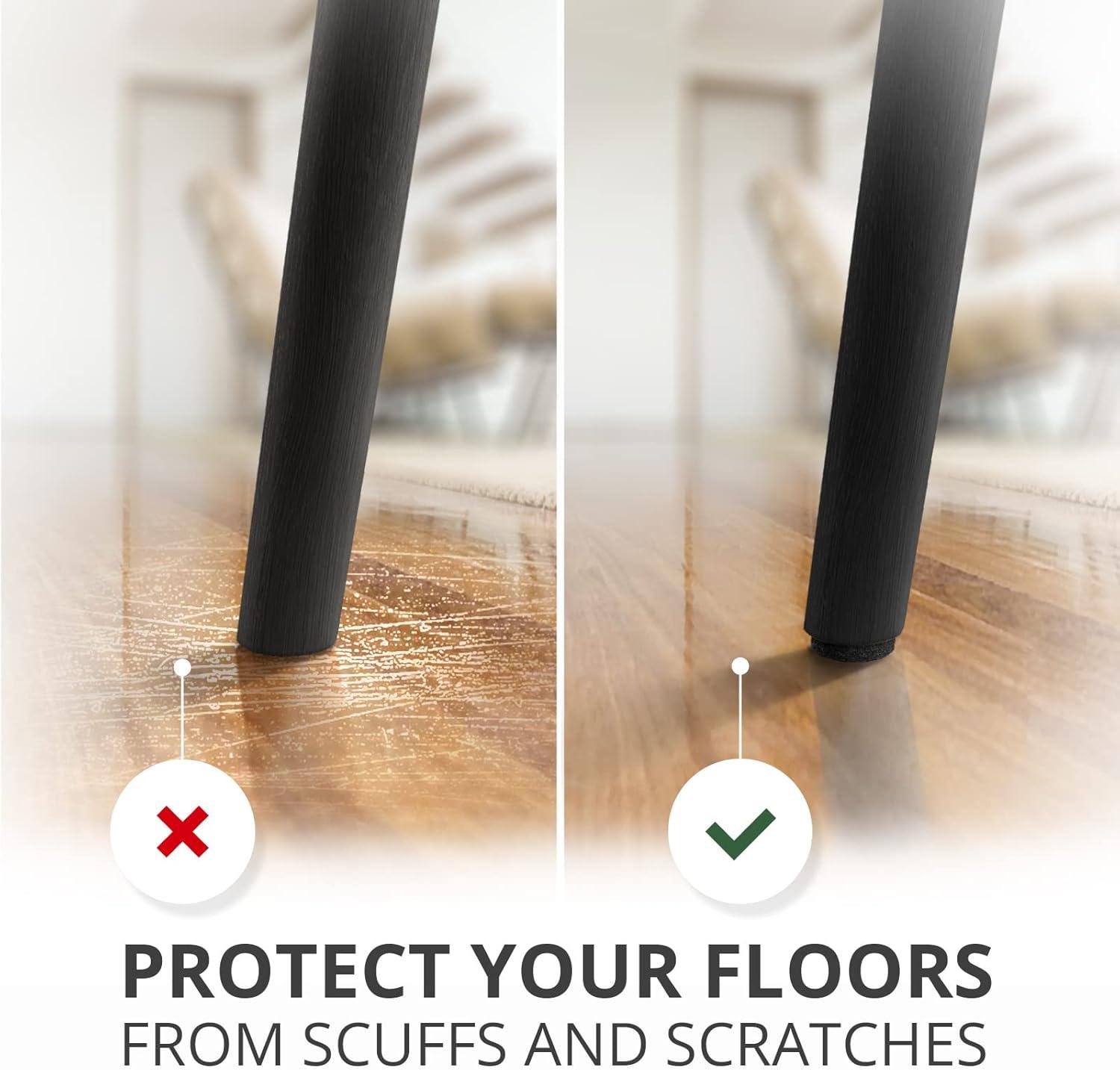 357-Piece Black Felt Heavy Duty Anti-Scratch Furniture Pads Set