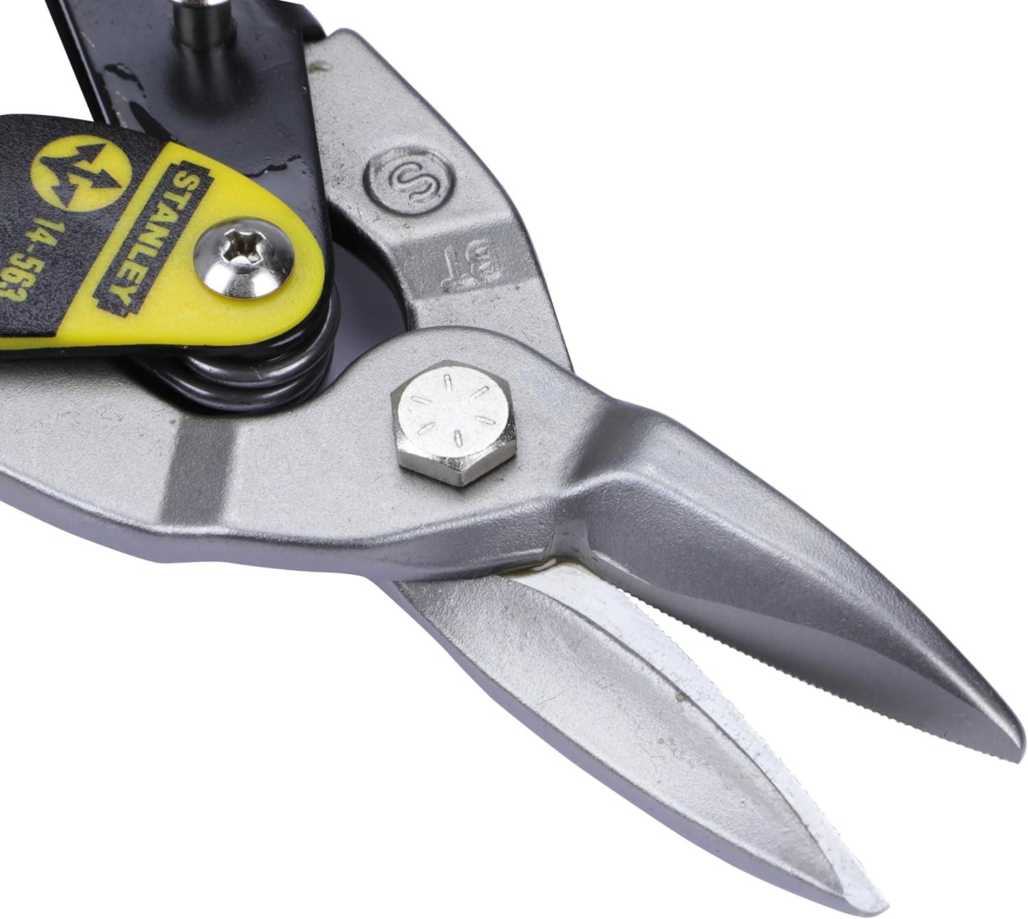 STANLEY - Yellow Aviation Snips Straight Cut 250mm (10in)