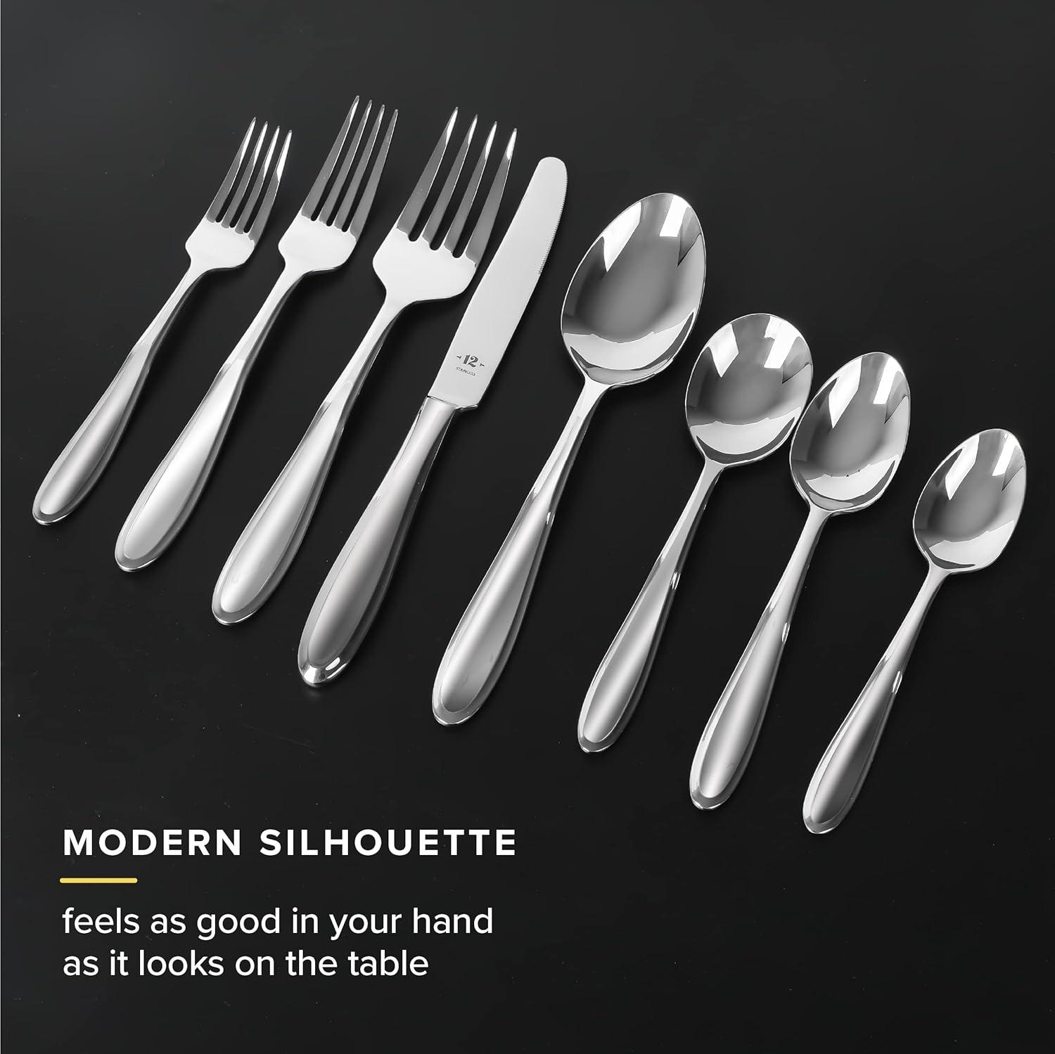 TABLE 12 TABLE 12 Stainless Steel Flatware Set - Service for 4