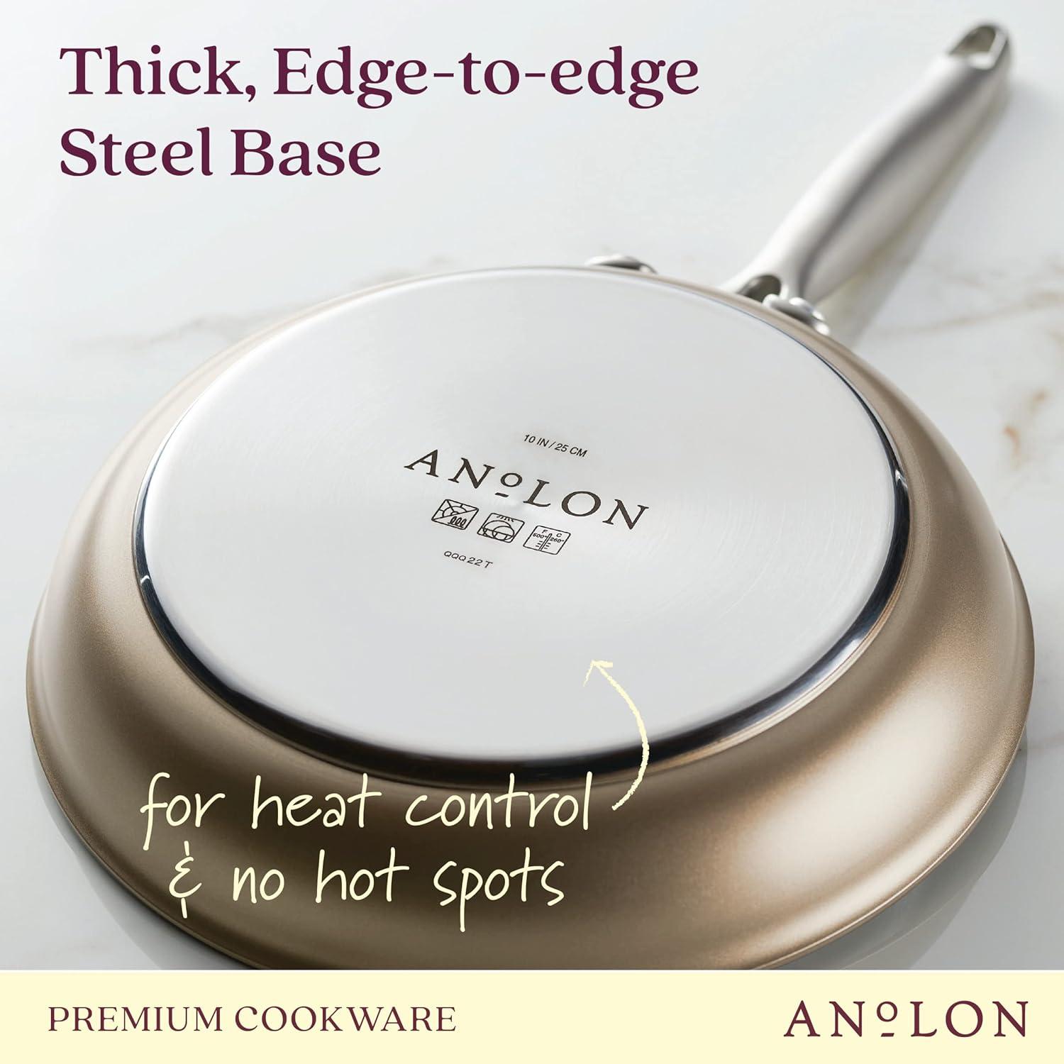 Anolon Ascend Hard Anodized Nonstick Frying Pan / Skillet, Induction Compatible