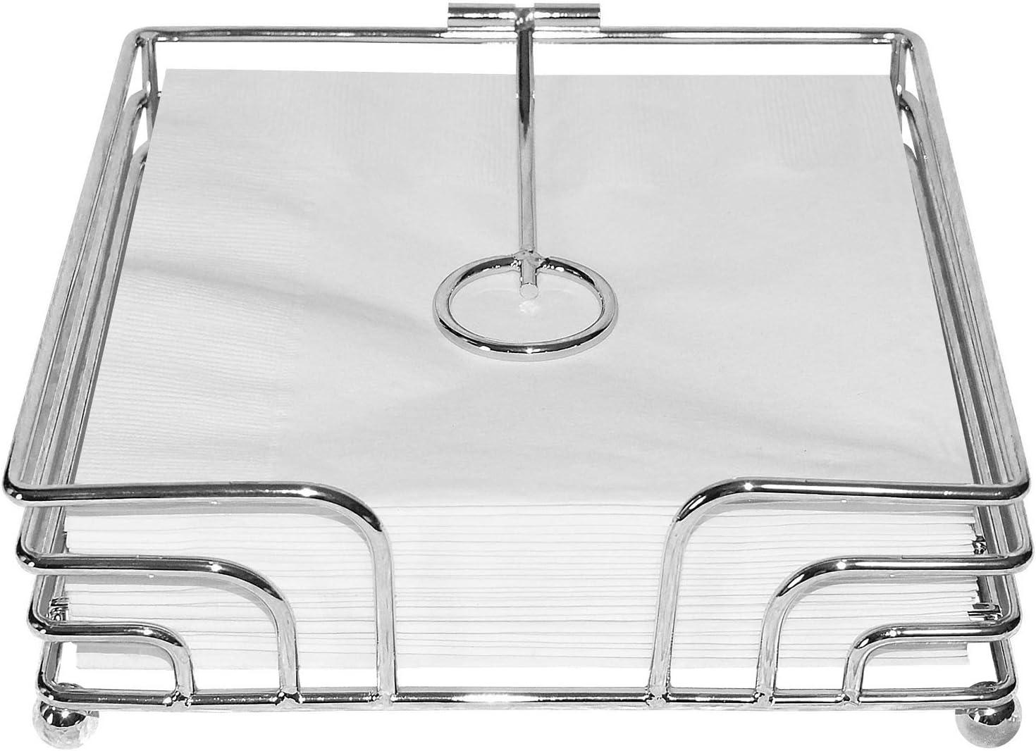 Blue Donuts Napkin Holder Flat Wire - Chrome