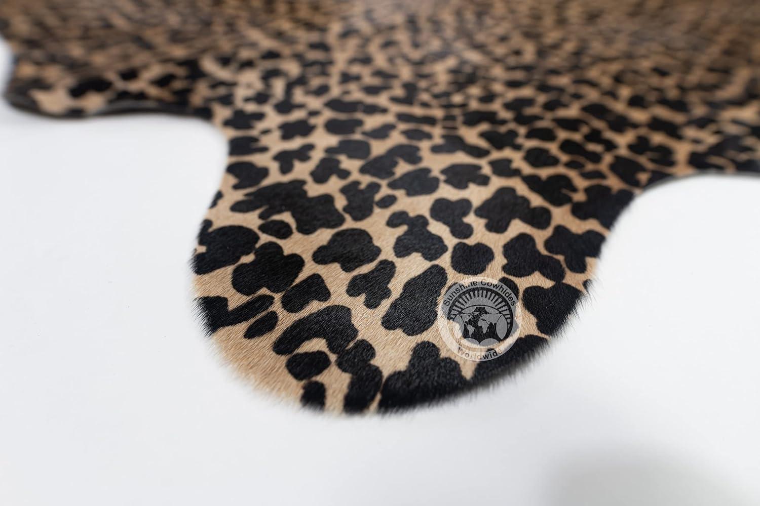 Real Brindle White Belly Cowhide Rug, Size 6x7-8' XXL