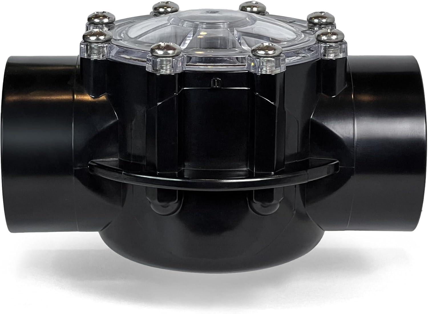 FibroPool Swimming Pool Check Valve - 2 Inch - 2 Way - Positive Seal & Non Lube Replacement Valve for Pools and Spas