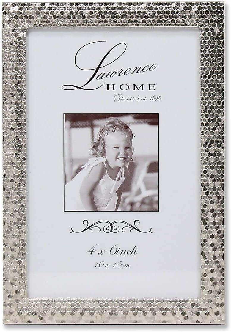 Lawrence Frames 710846 Shimmer Silver Metal 6.54" x 4.57" Picture Frame