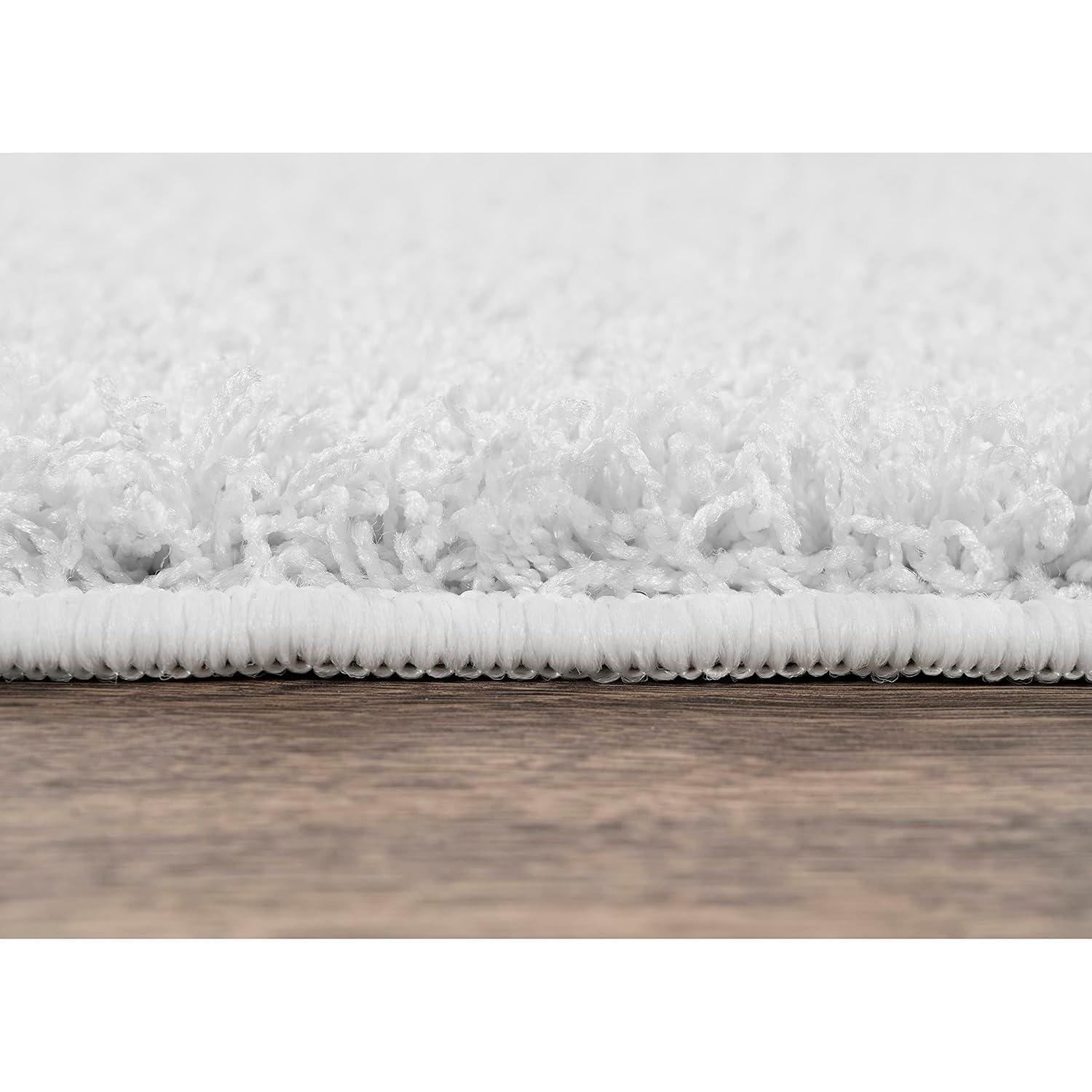 Garland Rug Southpointe Shag White Indoor Area Rug, 9' x 12'