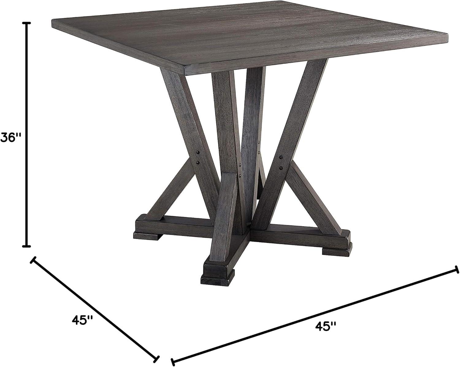 Progressive Furniture Fiji Transitional Wood Counter Table in Harbor Gray