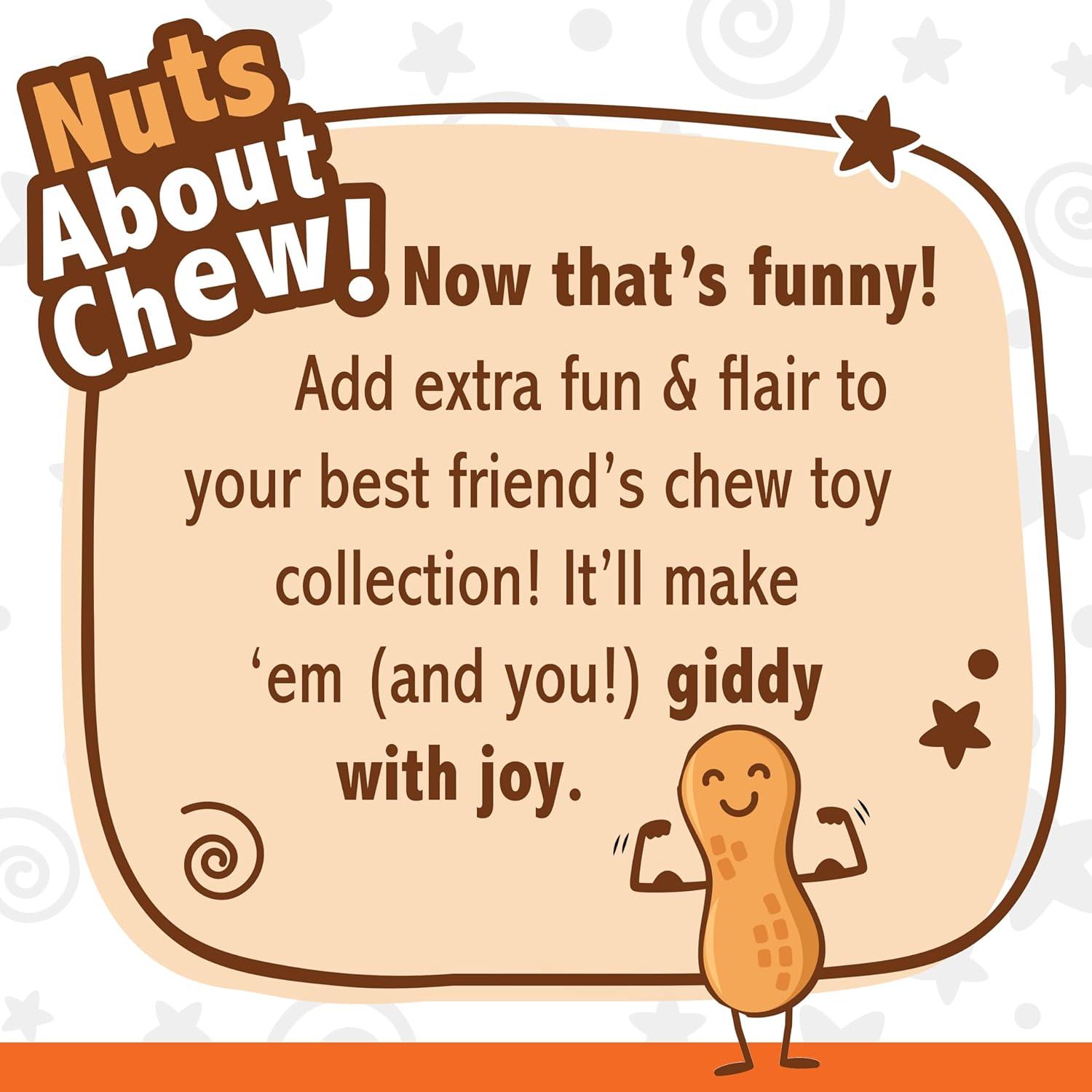 Nylabone Peanut Butter Wolf Treat Strong Chew Dog Toy