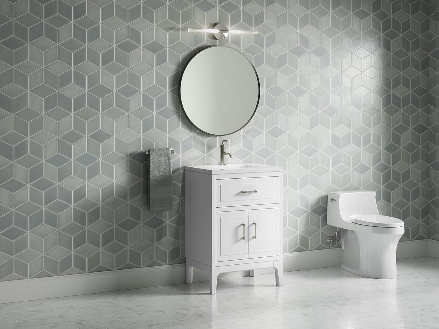 Seer 24" Freestanding Single Bathroom Vanity Cabinet with Sink and Quartz Top