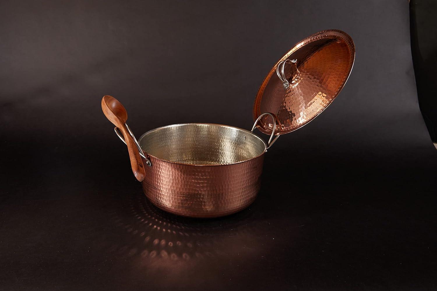 Sertodo Copper Beautiful and Big Copper Dutch Ovens, 12 quart