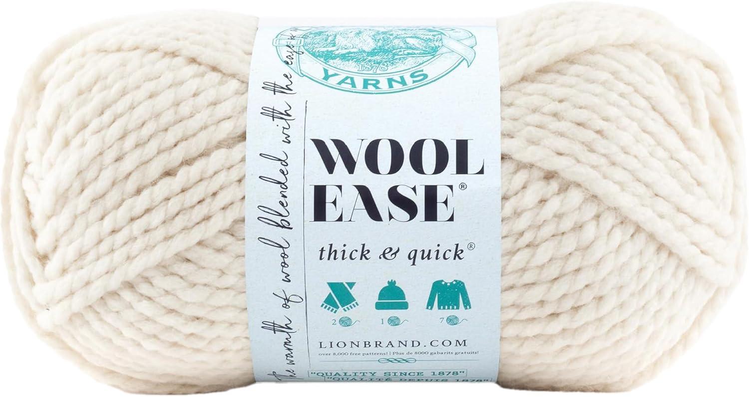 Lion Brand Yarns Wool Ease Thick & Quick Fisherman Yarn, 1 Each