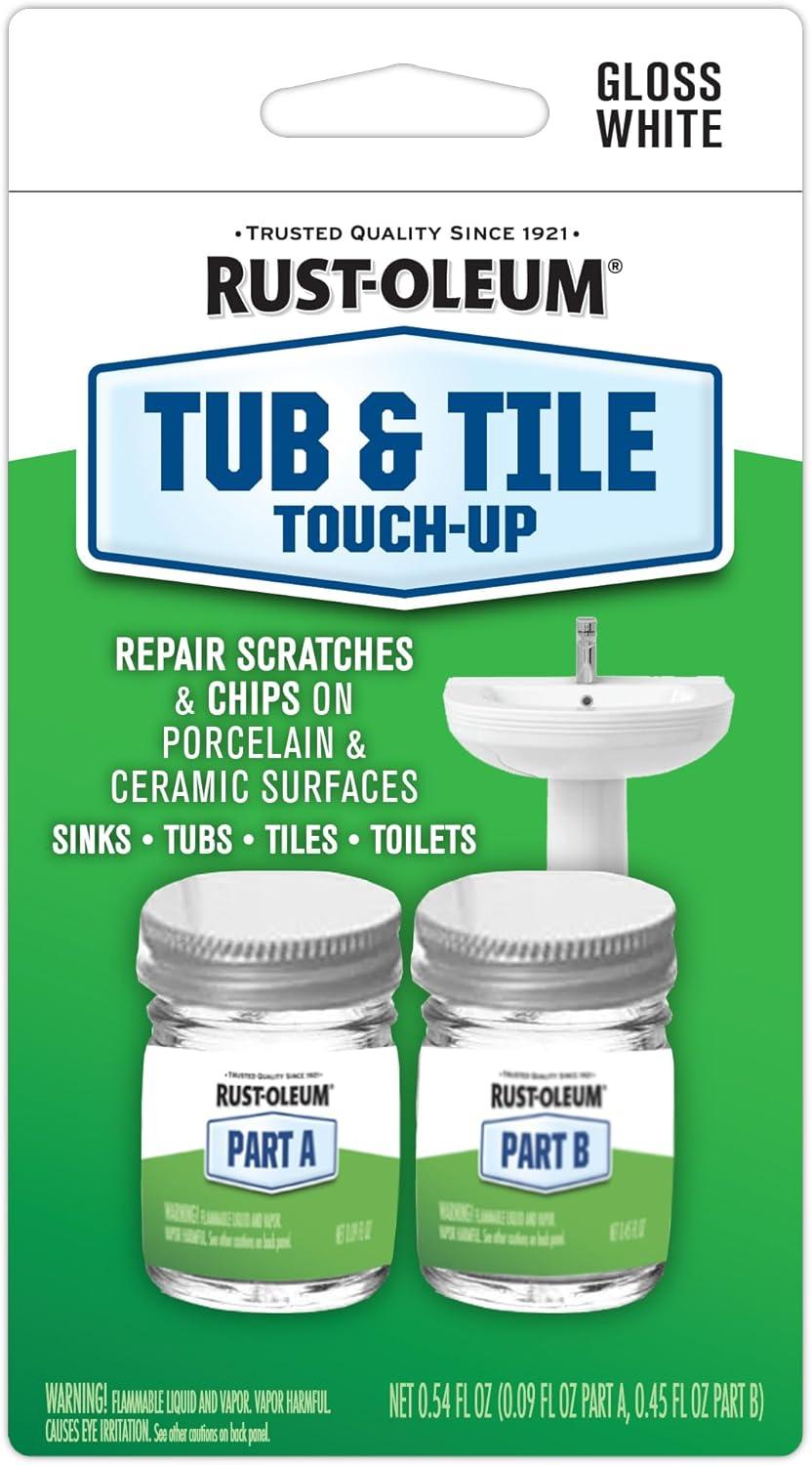 Rust-Oleum 0.54 Fluid ounce(s) White Tub and tile chip repair kit