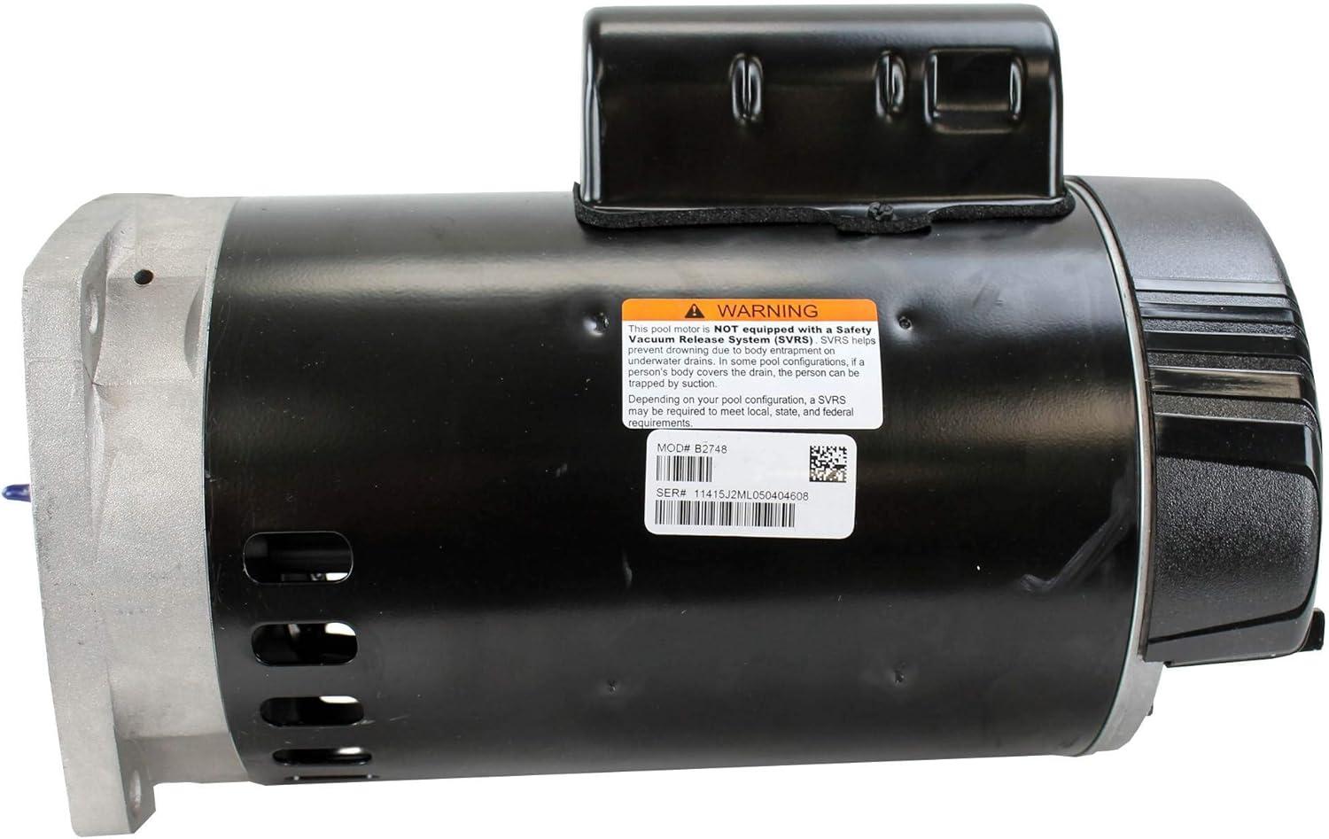 Century AO Smith B2748 Single Speed Square Flange Swimming Pool Pump Motor 2 HP