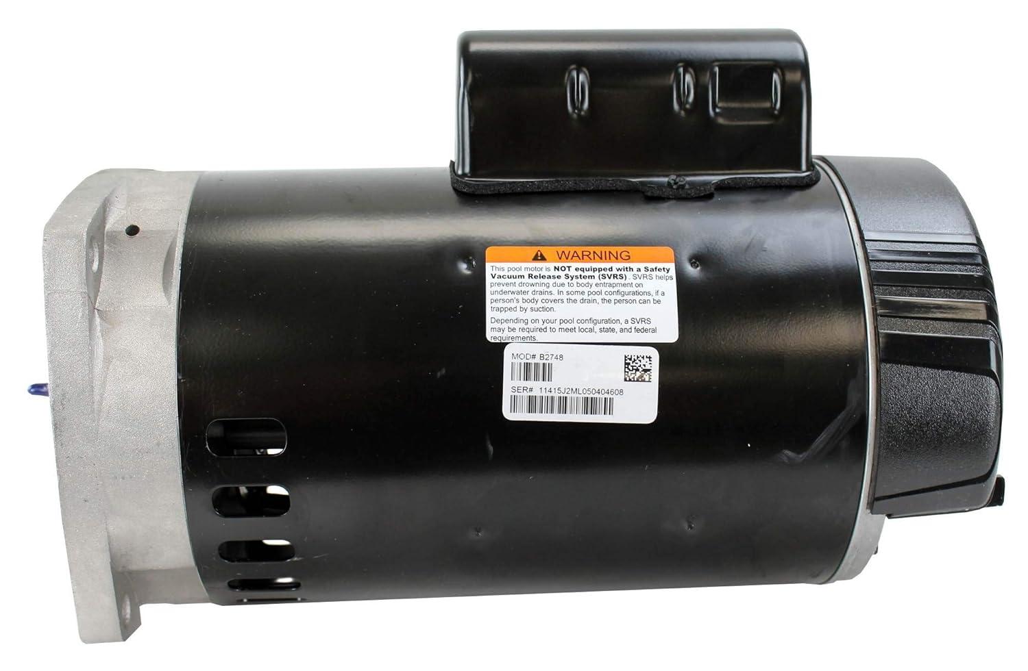 Century AO Smith B2748 Single Speed Square Flange Swimming Pool Pump Motor 2 HP