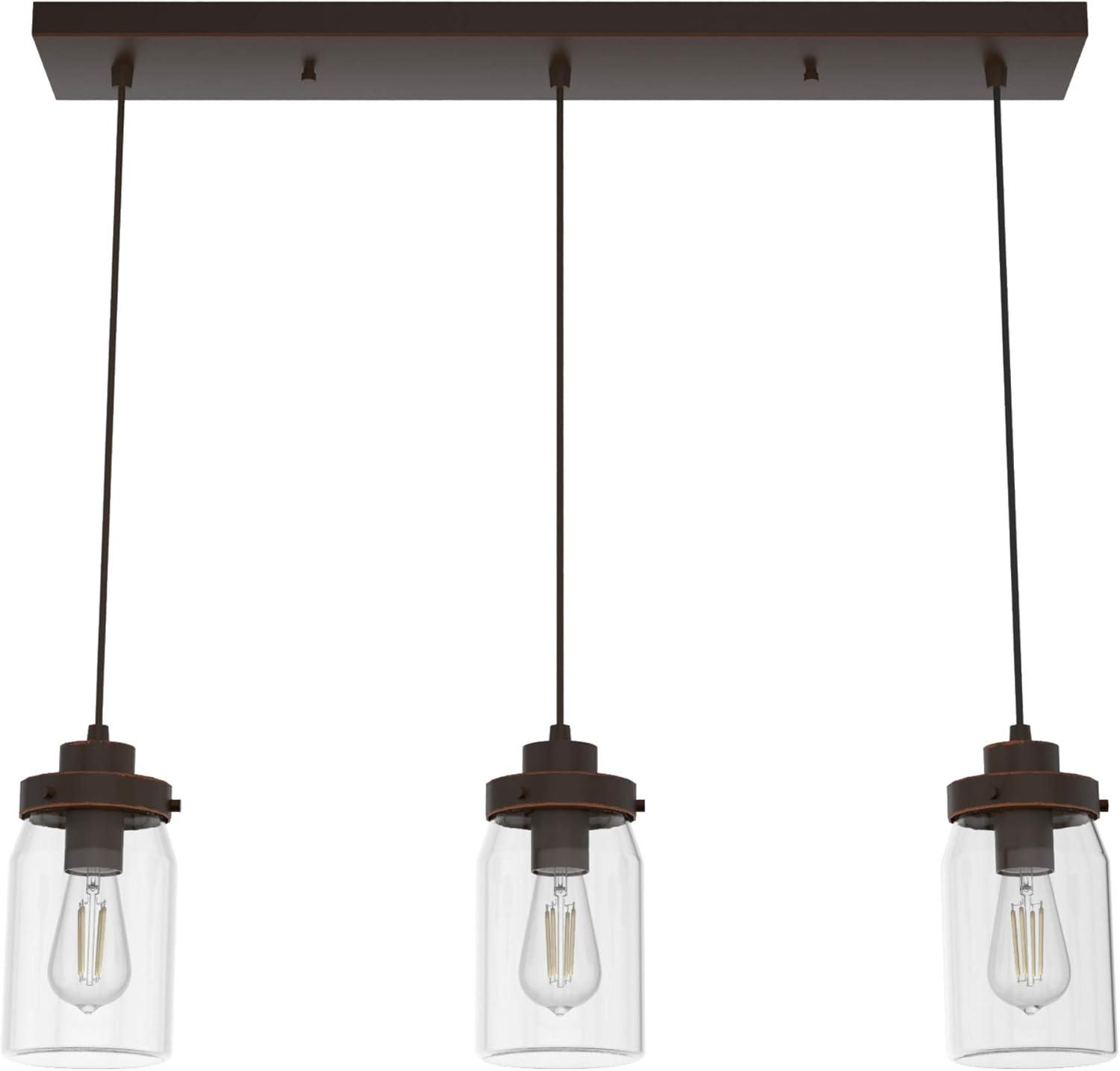 Devon Park 3 - Light Kitchen Island Linear Pendant