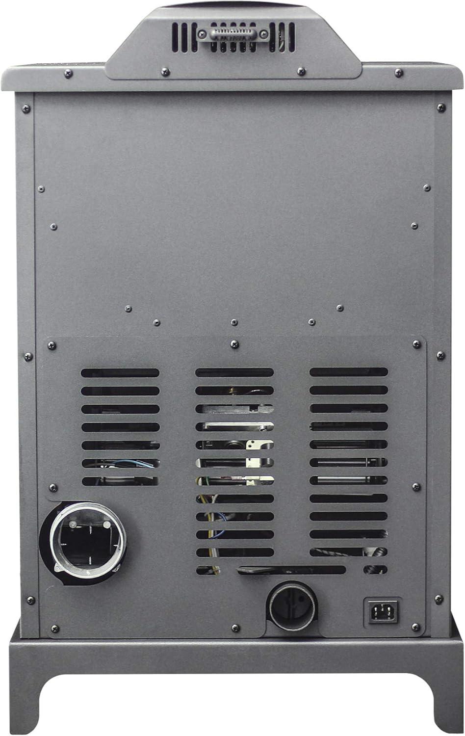 Medium Black Freestanding Pellet Stove with Remote Control
