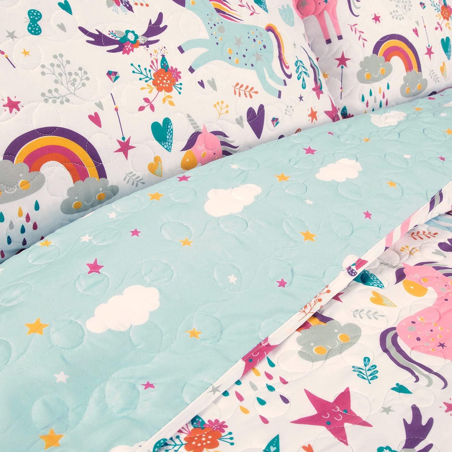 Unicorn Heart Quilt Set