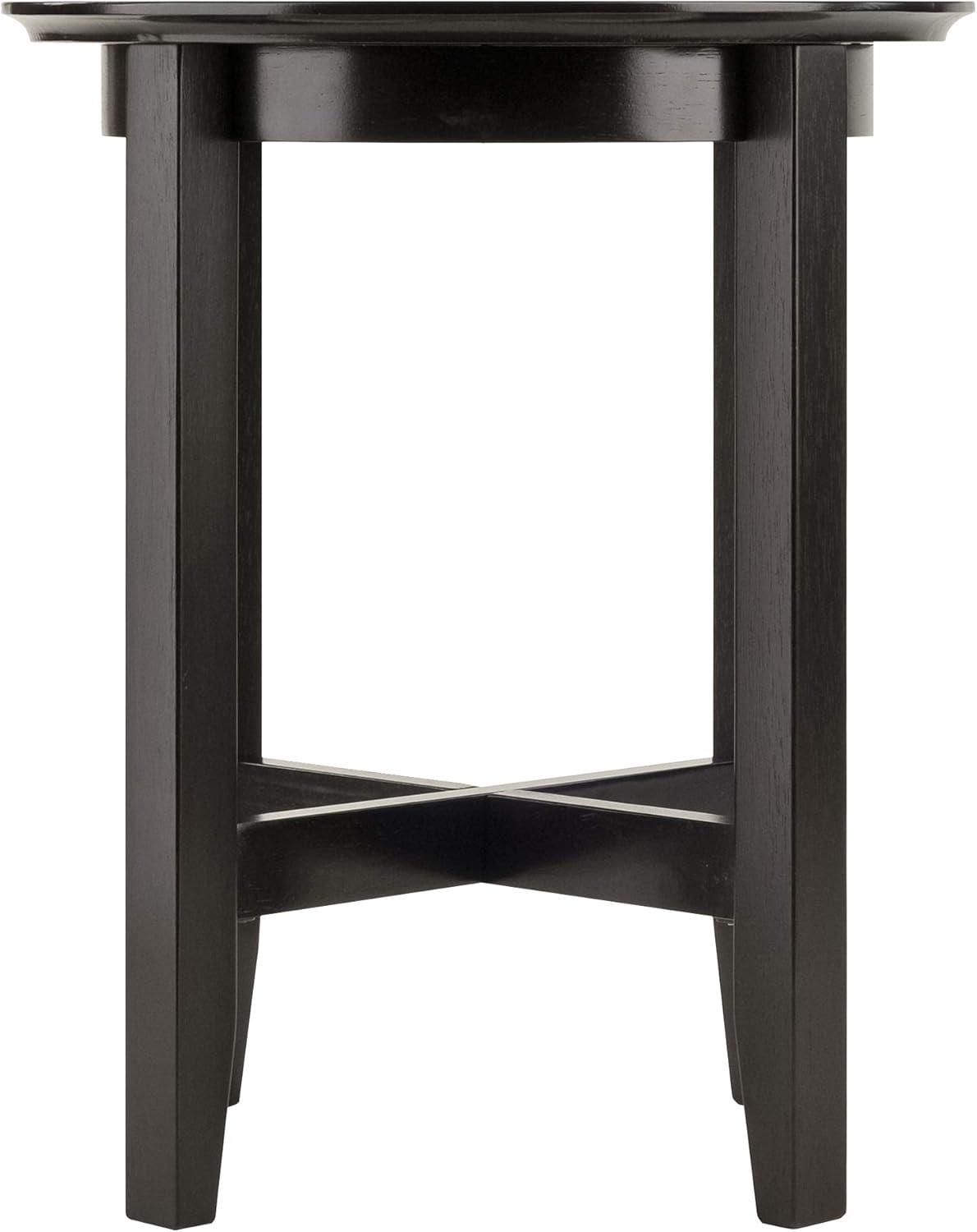 Toby End Table Espresso - Winsome: Solid Wood, Shaker-Style Legs, Bedroom & Den Use